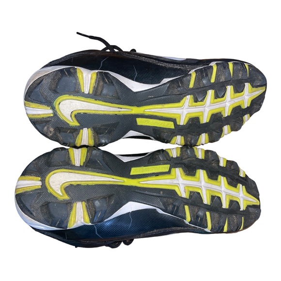 Nike Alpha Shark 2 Mid Football Cleats Shoes 719952-002 Men's Size 10.5 - Picture 9 of 10